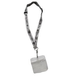 Disney Castaway Club Lanyard Silver Black White Authentic Cruise Line DCL